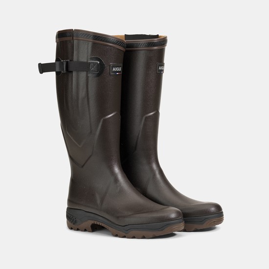 Aigle The First Anti-fatigue Boots Adapted To All Calves Rain Boots Men Brown ZA-74923